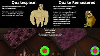 Quakespasm vs Quake Remastered Thumbstick Controls [upl. by Swainson459]