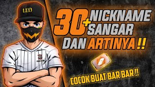 SANGAR😈🔥Nickname FreeFire Sangar dan Artinya‼️Cocok buat Rusher‼️FREE FIRE BATTLEGROUNDS [upl. by Anirbys]