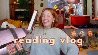 cozy reading vlog the perfect witchy fall read amp decorating for fall 🎃🍁✨ [upl. by Milburn]