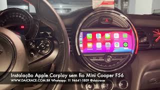 Instalação Apple Carplay Mini Cooper F56  DAIC 11 946411809 [upl. by Nattirb]