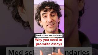 Importance of prewriting med school secondary essays [upl. by Novaj]