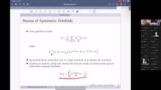 Michael Gutperle UCLA Noninvertible symmetries in SN orbifolds [upl. by Ahsinyd]