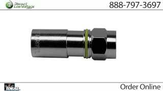 RG6 Compression F Connector  Plenum Cable  Ideal 92660 [upl. by Filberto]