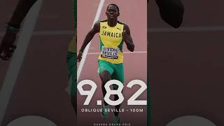 Oblique Seville🇯🇲 Obliterated Noah Lyles🇺🇸 with World Leading 982 [upl. by Odette973]