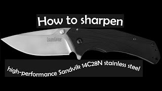 Sharpening a Kershaw Knife Block knife sharpener for sale How to sharpen pocket knife [upl. by Onitselec]