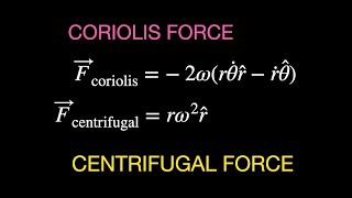 NonInertial Frames Deriving the Centrifugal and Coriolis Force python included [upl. by Levon448]