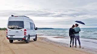 VAN LIFE  what we do on rainy days in our tiny house [upl. by Drofliw]