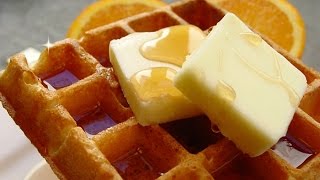 Quick and Easy Homemade Waffles Recipe  How to Make Waffles from Scratch [upl. by Santana]