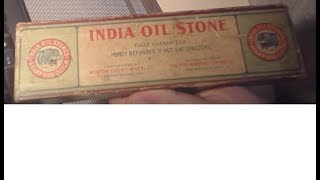 NOS India oilstone 1900е годы Turkey oilstone Charnley forest [upl. by Niehaus]