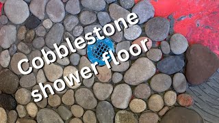 How I made my cobblestone shower floor from local stones [upl. by Ffilc416]