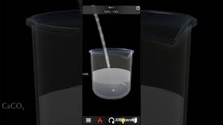 Reaction of calcium carbonate with hydrochloric acid shortvideo gameplay [upl. by Arelus]