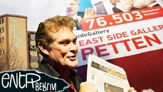 David Hasselhoff at East Side Gallery Berlin  Witness [upl. by Nnaes]