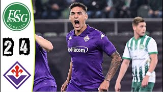 St Gallen vs Fiorentina Highlights Europa Conference League 2024  fiorentina vs st gallen [upl. by Brufsky54]