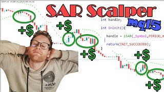 Super Easy Parabolic SAR Scalping Strategy EA for MT5  mql5 Programming [upl. by Pattison]