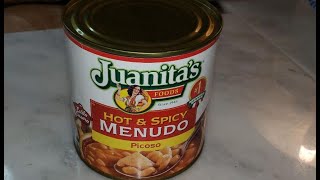 Quarantine Foods Review Juanitas Hot amp Spicy Menudo 燜牛肚 delicious [upl. by Ewell]