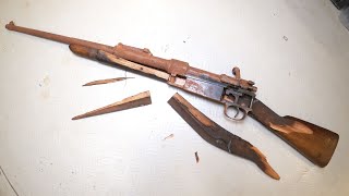 Restoration of German Kar98K WWII Rifle [upl. by Ellenaej]