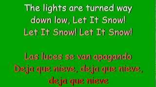 Glee  Let it snow lyrics amp traduccion en español [upl. by Norval]