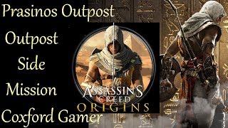 Assassins Creed Origins Prasinos Outpost Green Mountains Side Mission PlaythroughWalkthrough [upl. by Idnil698]