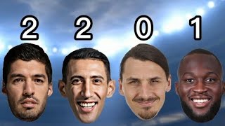 Suarez vs Di Maria vs Ibrahimovic vs Lukaku [upl. by Hardi]