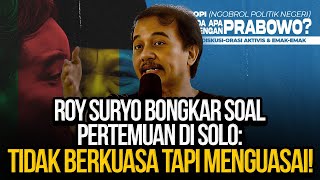 🔴LIVE ROY SURYO BONGKAR SOAL PERTEMUAN DI SOLO TIDAK BERKUASA TAPI MENGUASAI [upl. by Cosimo474]