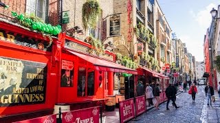 A walk through the Temple Bar area of Dublin Ireland [upl. by Eelta882]