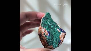 Moonpath Stones  AZ22 Azurite Malachite Morocco [upl. by Aldo]