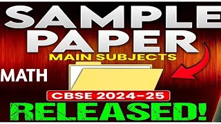 CBSE Sample Paper Class 10th Math March 2025  Class 10th Math Sample Paper 202425 Cbse Board [upl. by Taite]