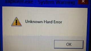 How To Fix Unknown Hard Error On Windows 11 [upl. by Leirrad678]