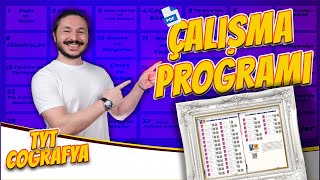 DERS ÇALIŞMA PROGRAMI 📒 TYT  MSÜ Coğrafya Kısa  Uzun Versiyon [upl. by Eilujna842]