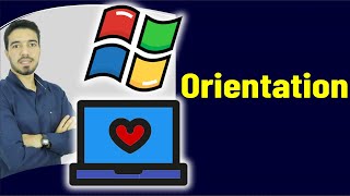 How to change the Orientation of the Screen in Windows 11 10  8 [upl. by Bonnee]