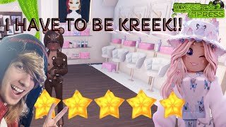 I have to be Kreekcraft in Dress to impress KreekCraft kreekcraftdti dresstoimpresschallenge [upl. by Lindsley]