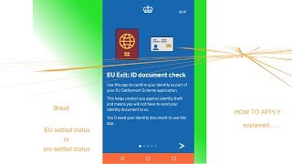 BREXIT How to use the EU Exit ID Document Check app on android phones with NFC enabled [upl. by Renae209]