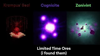 RExR Zanivint Cognicite amp Krampus Seal Limited Time Ores Finds [upl. by Casimire]