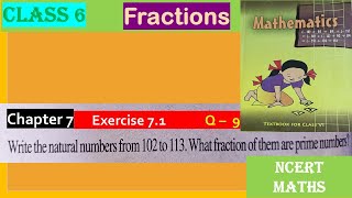 Fraction  Class 6  CBSE Math  NCERT  Chapter 7  Exercise 71 Q 9  CBSE INDIA II [upl. by Yssak]