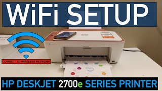 HP DeskJet 2700e WiFi Setup [upl. by Legnaesoj]