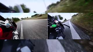 Ducati Panigale V4R Vs Kawasaki H2R Lap Comparison At Ulster GP  Ride 4 [upl. by Sharma]