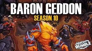 RAID  Molten Core  BARON GEDDON SEASON 10  Rend  Rend  Warcraft Rumble [upl. by Retswerb]