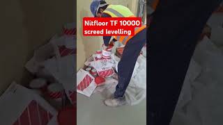 Nitfloor TF 10000 screed levelling Nitoflor FC150  Nitomortar TC2000 Fosroc [upl. by Eelsew]