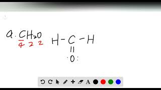 Write the Lewis structure for each molecule a CH2O b C2Cl4 [upl. by Keligot]