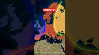 Where Are Europes Inner Boundaries  🔥🌍 shorts maps borders europe facts germany france [upl. by Inaja]