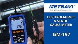 Metravi GM 197 Gauss Meter Features and Working [upl. by Everard]