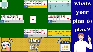 bridge hand of the day 212  contract bridge game [upl. by Airehs529]