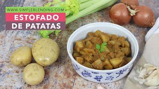 ESTOFADO DE PATATAS  Patatas estofadas  Receta vegana de patatas [upl. by Gnol]