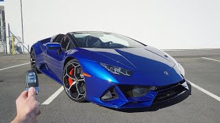 2020 Lamborghini Huracan EVO Spider Start Up Exhaust Test Drive and Review [upl. by Juanita26]