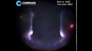 The first highspeed colour video from the COMPASS tokamak [upl. by Peskoff]