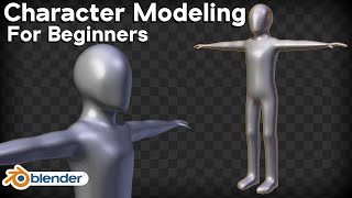 Character Modeling for Beginners Blender Tutorial [upl. by Hawk]