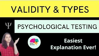 Validity in Detail  Psychological Testing  Mind Review [upl. by Meryl422]