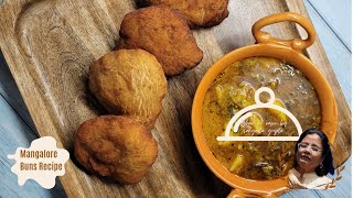 Mangalore Buns Recipe  Banana Puri Recipe [upl. by Ynnavoeg49]