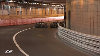 Isack Hadjar and Ritomo Miyata incident in the Monaco tunnel [upl. by Oriaj]