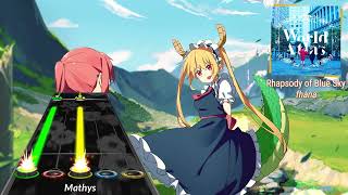 Rhapsody of Blue Sky by fhána Chart  Dragon Maid Opening Chart  Clone Hero [upl. by Sherborn768]